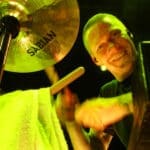 Aaron Solowoniuk on drums