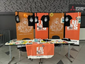 FUMS Germany table at billy talent show